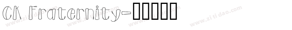CK Fraternity字体转换